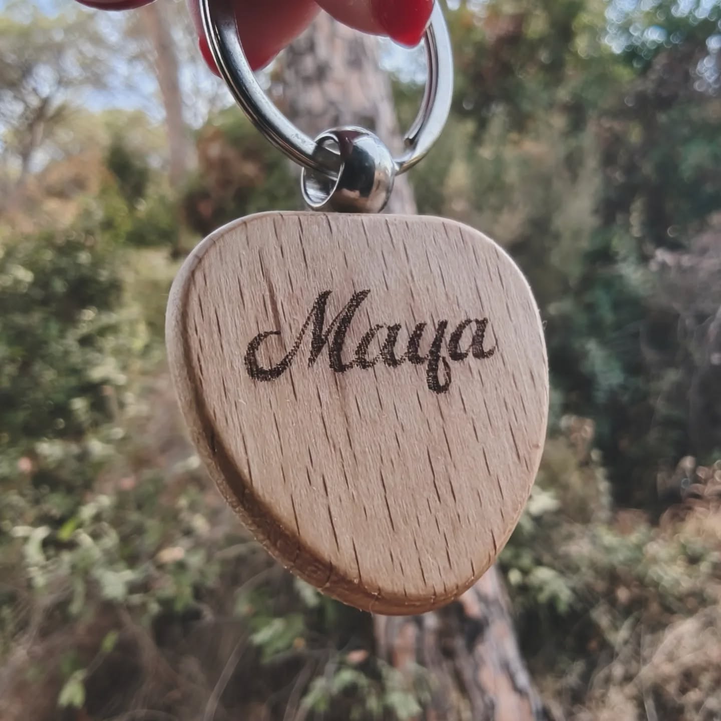 Wooden Customized Keychain